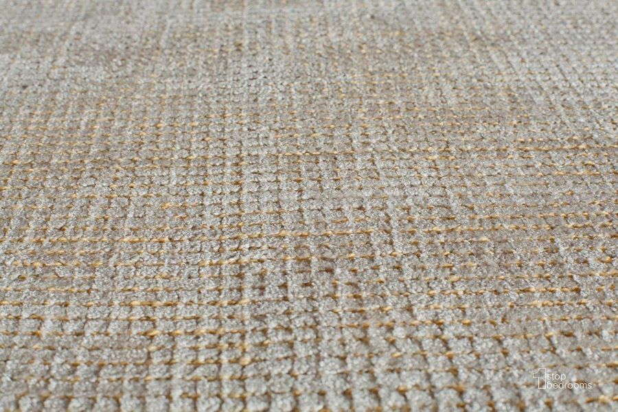 The appearance of Sandra 6195F Stonewash Gold Solid Contemporary Gold 5' x 8' Area Rug designed by Rugs America in the modern / contemporary interior design. This gold piece of furniture  was selected by 1StopBedrooms from Sandra Collection to add a touch of cosiness and style into your home. Sku: RA25263. Product Type: Area Rugs. Material: Viscose. Image1