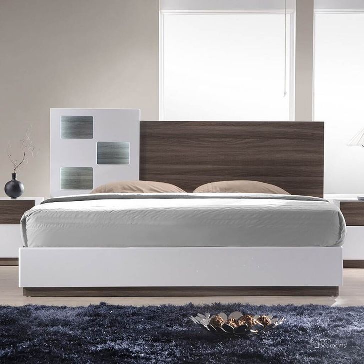 The appearance of Sanremo A King Platform Bed designed by J&M in the modern / contemporary interior design. This white piece of furniture  was selected by 1StopBedrooms from Sanremo Collection to add a touch of cosiness and style into your home. Sku: 180231-K. Bed Type: Platform Bed. Material: Wood. Product Type: Platform Bed. Bed Size: King. Image1