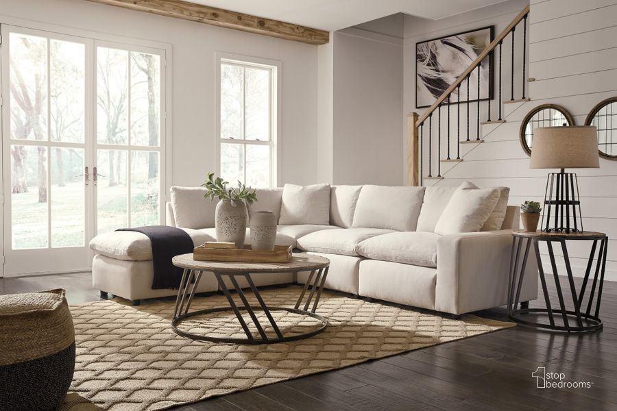 Savesto ivory 6 top piece sectional