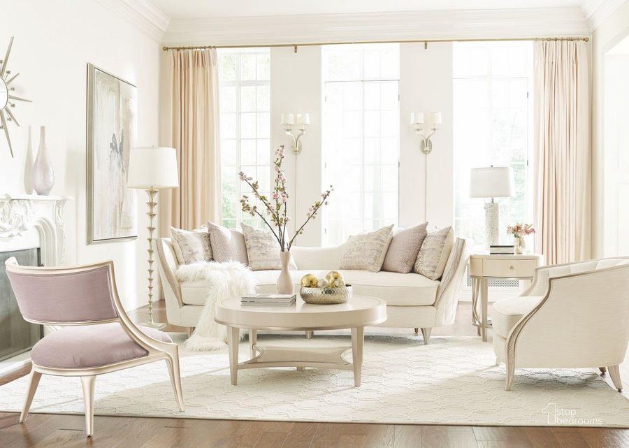 The appearance of Scotsville White Living Room Set designed by FineForm in the transitional interior design. This white piece of furniture  was selected by 1StopBedrooms from Scotsville Collection to add a touch of cosiness and style into your home. Sku: C010-016-012-A;C010-016-035-A. Product Type: Living Room Set. Material: Birch. Image1