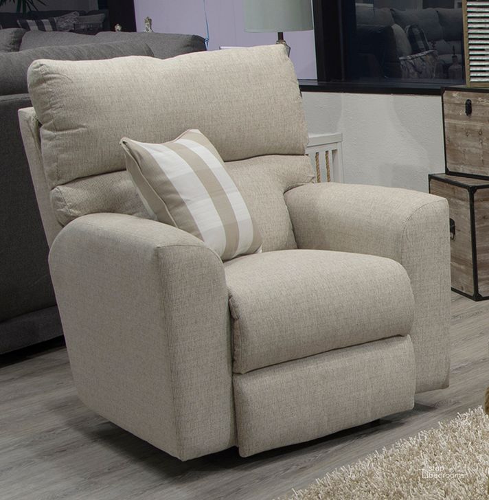 The appearance of Searsport Power Recliner With Power Adjustable Headrest In Buff designed by Catnapper in the  interior design. This buff piece of furniture  was selected by 1StopBedrooms from Searsport Collection to add a touch of cosiness and style into your home. Sku: 618007156146253316. Material: Fabric. Product Type: Recliner.