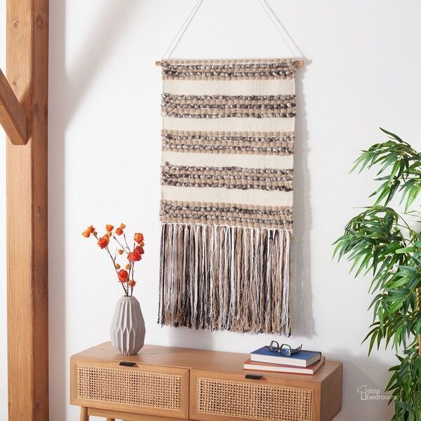 The appearance of Sedona Woven Wall Art SWA101Z-2 designed by Safavieh in the modern / contemporary interior design. This ivory and black piece of furniture  was selected by 1StopBedrooms from Sedona Collection to add a touch of cosiness and style into your home. Sku: SWA101Z-2. Material: Wool. Product Type: Wall Art. Image1