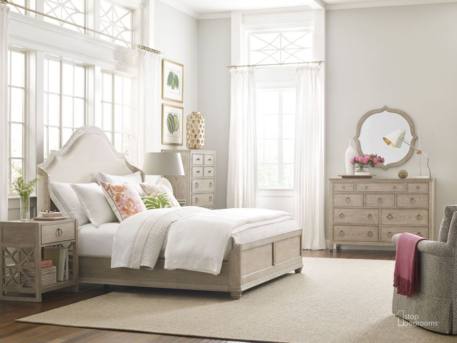 The appearance of Serwayne Cream Panel Bed Bedroom Set 0qb2330384 designed by Isaac Tahari in the transitional interior design. This cream piece of furniture  was selected by 1StopBedrooms from Serwayne Collection to add a touch of cosiness and style into your home. Sku: 803-313R;803-420. Bed Type: Panel Bed. Material: Wood. Product Type: Panel Bed. Bed Size: Queen. Image1