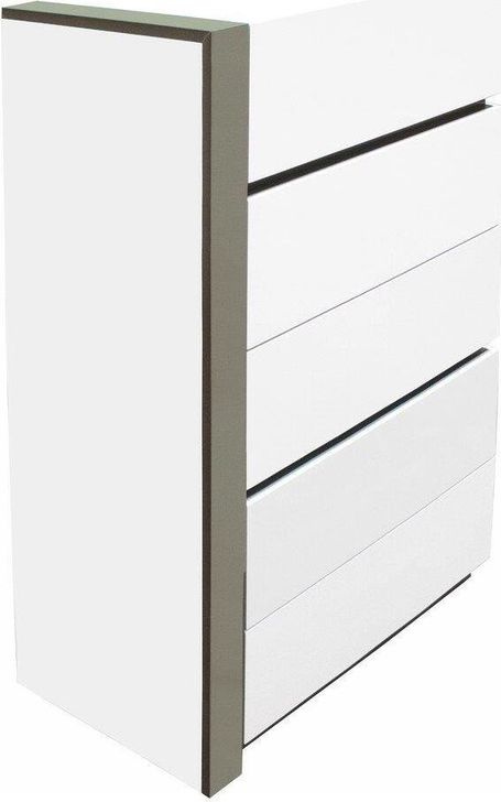 The appearance of Seville 5 Drawer Engineered Wood Bedroom Chest In White designed by Best Master Furniture in the modern / contemporary interior design. This white piece of furniture  was selected by 1StopBedrooms from Seville Collection to add a touch of cosiness and style into your home. Sku: SEVIC. Material: Wood. Product Type: Chest. Image1