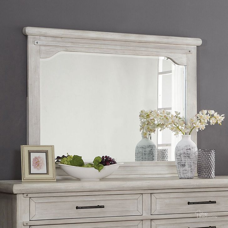 The appearance of Shawnette 5Mm Beveled Mirror In Antique White designed by Furniture of America in the transitional interior design. This antique white piece of furniture  was selected by 1StopBedrooms from Shawnette Collection to add a touch of cosiness and style into your home. Sku: FOA7924M. Material: Wood. Product Type: Dresser Mirror. Image1