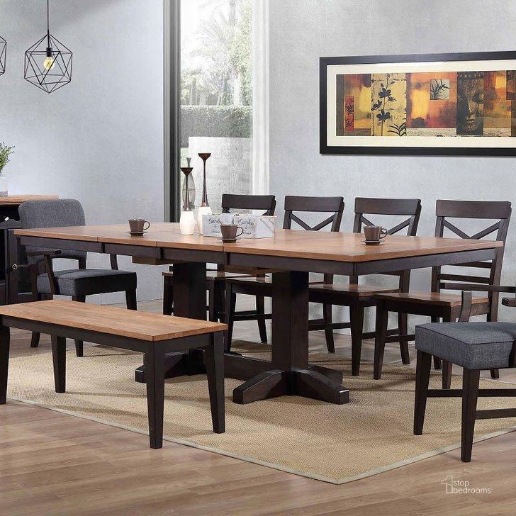 The appearance of Sheehan Black Dining Table 0qd24352694 designed by Bennett Interiors in the transitional interior design. This black piece of furniture  was selected by 1StopBedrooms from Sheehan Collection to add a touch of cosiness and style into your home. Sku: 0733-50-TT;0733-50-TB. Table Base Style: Trestle. Product Type: Dining Table. Table Top Shape: Rectangular. Size: 42.