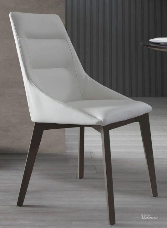 The appearance of Siena Grey And White Dining Chair Set of 2 designed by Whiteline Modern Living in the modern / contemporary interior design. This grey piece of furniture  was selected by 1StopBedrooms from Siena Collection to add a touch of cosiness and style into your home. Sku: DC1420-GRY/WHT. Material: Faux Leather. Product Type: Dining Chair.