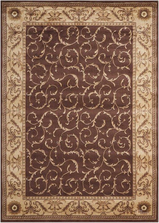 The appearance of Somerset Brown 8 X 11 Area Rug designed by Nourison in the rustic / southwestern interior design. This brown piece of furniture  was selected by 1StopBedrooms from Somerset Collection to add a touch of cosiness and style into your home. Sku: 99446047908. Material: Polyester. Product Type: Area Rugs. Image1