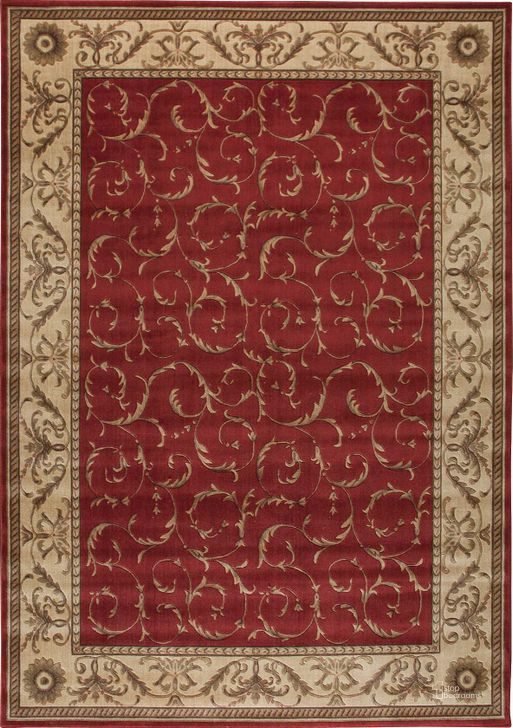 The appearance of Somerset Red 5 X 8 Area Rug designed by Nourison in the traditional interior design. This red piece of furniture  was selected by 1StopBedrooms from Somerset Collection to add a touch of cosiness and style into your home. Sku: 99446047786. Material: Polyester. Product Type: Area Rugs. Image1