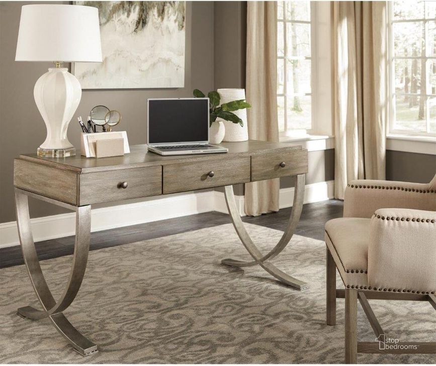 The appearance of Sophie Writing Desk designed by Riverside Furniture in the transitional interior design. This natural piece of furniture  was selected by 1StopBedrooms from Sophie Collection to add a touch of cosiness and style into your home. Sku: 50330. Product Type: Writing Desk. Image1