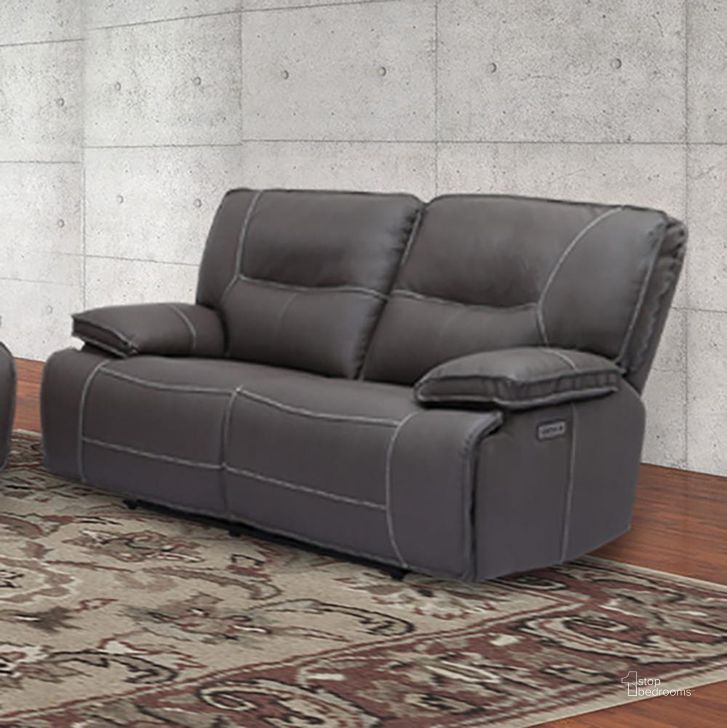 The appearance of Spartacus Haze Dual Power Reclining Loveseat with Power Headrest designed by Parker House in the modern / contemporary interior design. This gray piece of furniture  was selected by 1StopBedrooms from Spartacus Collection to add a touch of cosiness and style into your home. Sku: MSPA#822PH-HAZ. Material: Polyester. Product Type: Loveseat.