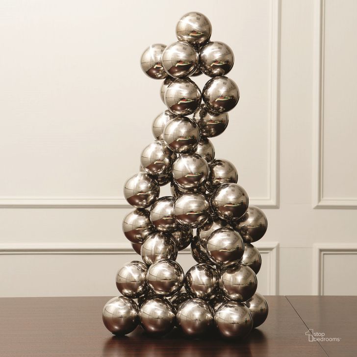 The appearance of Sphere Sculpture In Nickel designed by Global Views in the modern / contemporary interior design. This nickel piece of furniture  was selected by 1StopBedrooms from Sphere Collection to add a touch of cosiness and style into your home. Sku: 8.81369. Product Type: Sculpture. Material: Brass. Image1