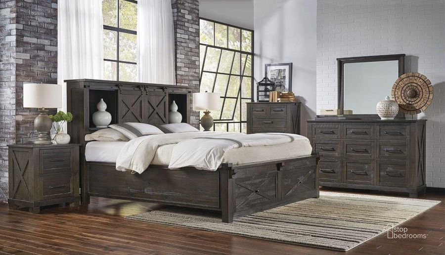 The appearance of Spirit River Gray Bedroom Set designed by Leisure Living in the rustic / southwestern interior design. This gray piece of furniture  was selected by 1StopBedrooms from Spirit River Collection to add a touch of cosiness and style into your home. Sku: SUVCL503G;SUVCL503H;SUVCL503P;SUVCL503R;SUVCL5750. Bed Type: Storage Bed. Product Type: Storage Bed. Bed Size: Queen. Material: Pine. Image1