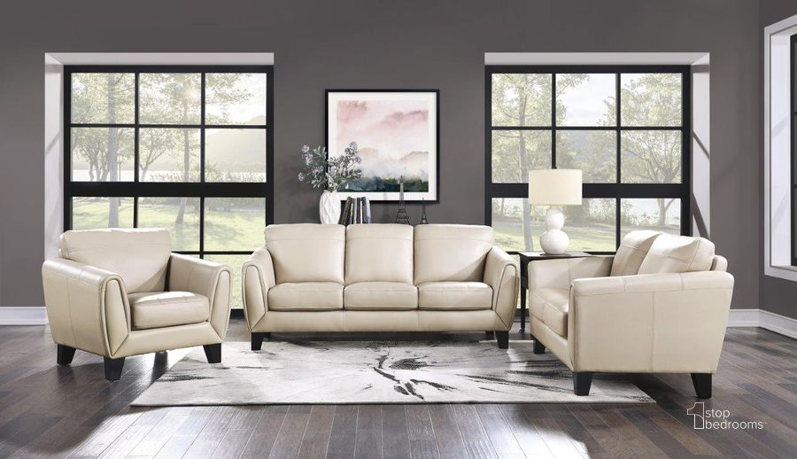 The appearance of Spivey Beige Living Room Set designed by Homelegance in the transitional interior design. This beige piece of furniture  was selected by 1StopBedrooms from Spivey Collection to add a touch of cosiness and style into your home. Sku: 9460BE-3;9460BE-2. Material: Wood. Product Type: Living Room Set. Image1