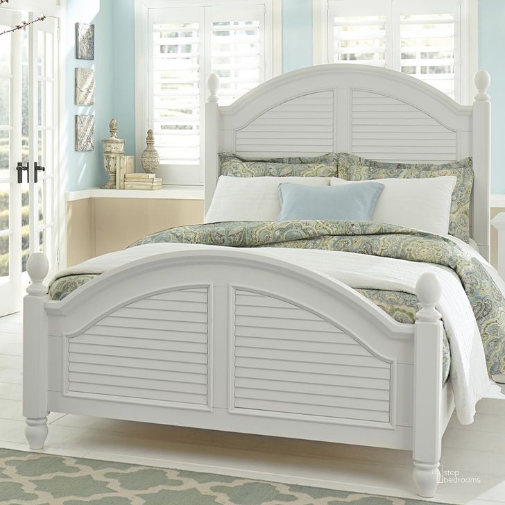 The appearance of Summer House Oyster White King Poster Bed designed by Liberty in the modern / contemporary interior design. This white piece of furniture  was selected by 1StopBedrooms from Summer House Collection to add a touch of cosiness and style into your home. Sku: 607-BR03;607-BR04;607-BR90. Bed Type: Poster Bed. Material: Wood. Product Type: Poster Bed. Bed Size: King. Image1