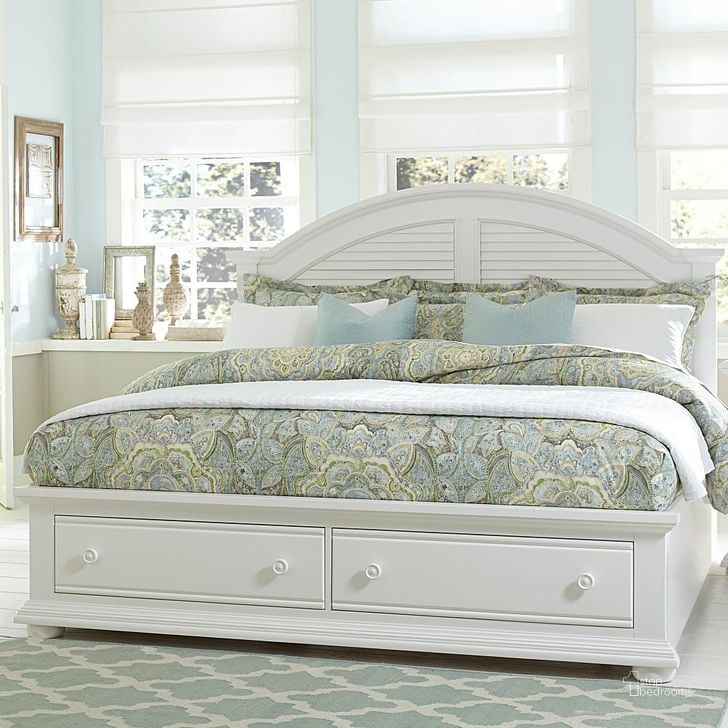 The appearance of Summer House Oyster White Queen Panel Storage Bed designed by Liberty in the modern / contemporary interior design. This white piece of furniture  was selected by 1StopBedrooms from Summer House Collection to add a touch of cosiness and style into your home. Sku: 607-BR13;607-BR14FS;607-BR90RSP. Bed Type: Storage Bed. Material: Wood. Product Type: Storage Bed. Bed Size: Queen. Image1