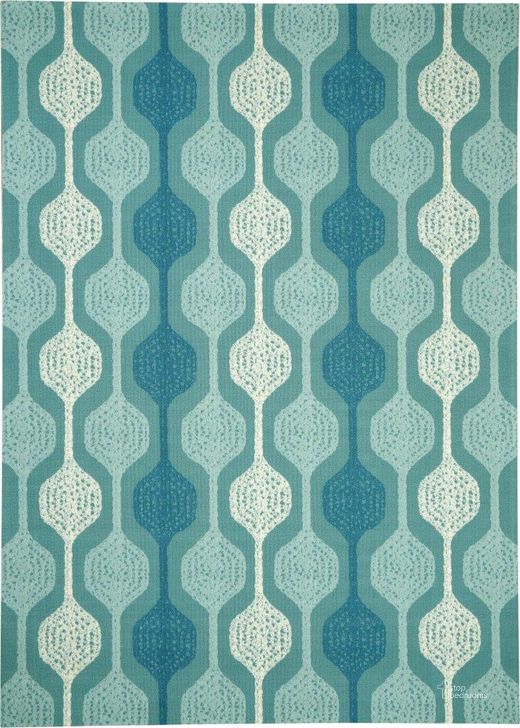 The appearance of Sun N Shade Aqua 10 X 13 Area Rug designed by Nourison in the modern / contemporary interior design. This aqua piece of furniture  was selected by 1StopBedrooms from Sun N Shade Collection to add a touch of cosiness and style into your home. Sku: 99446475985. Material: Polyester. Product Type: Area Rugs. Image1
