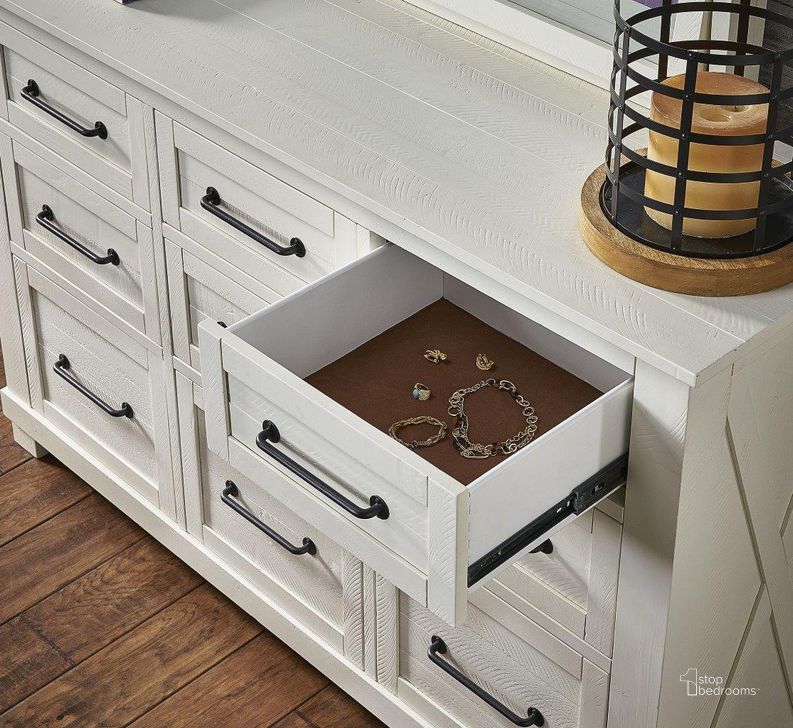 Sun Valley White Bookcase Storage Bedroom Set by AAmerica 1StopBedrooms