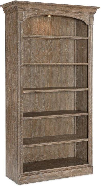 The appearance of Sutter Bookcase designed by Hooker in the traditional interior design. This medium wood piece of furniture  was selected by 1StopBedrooms from Work Your Way Collection to add a touch of cosiness and style into your home. Sku: 5981-10445-80. Material: Wood. Product Type: Bookcase. Image1