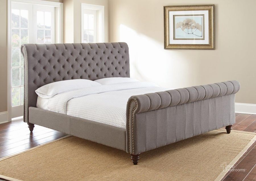 The appearance of Swanson Queen Bed In Gray designed by Steve Silver in the transitional interior design. This grey piece of furniture  was selected by 1StopBedrooms from Swanson Collection to add a touch of cosiness and style into your home. Sku: SS100QHBG;SS100QFBG;SS100QRSG. Bed Type: Platform Bed. Product Type: Platform Bed. Bed Size: Queen. Material: Plywood. Image1