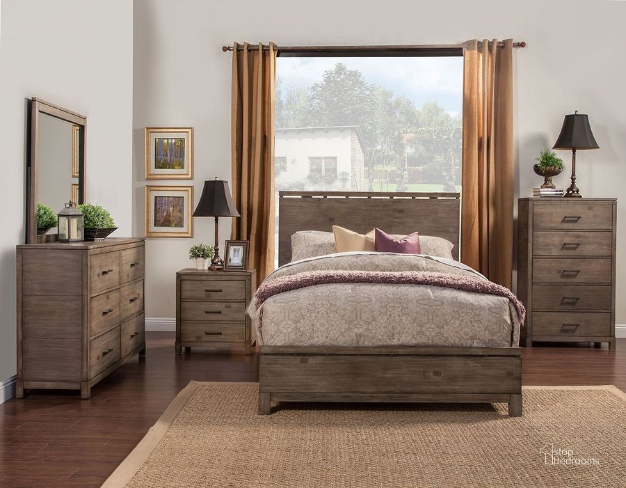 The appearance of Sydney Grey Panel Bedroom Set designed by Alpine in the transitional interior design. This gray piece of furniture  was selected by 1StopBedrooms from Sydney Collection to add a touch of cosiness and style into your home. Sku: 1700-01Q;1700-02. Bed Type: Panel Bed. Material: Wood. Product Type: Panel Bed. Bed Size: Queen. Image1