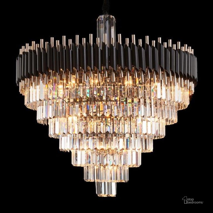 The appearance of Symphony - Round 37 Light Chandelier designed by AICO in the traditional interior design. This clear piece of furniture  was selected by 1StopBedrooms from Lighting Collection to add a touch of cosiness and style into your home. Sku: LT-CH975-37CLR. Product Type: Chandelier.