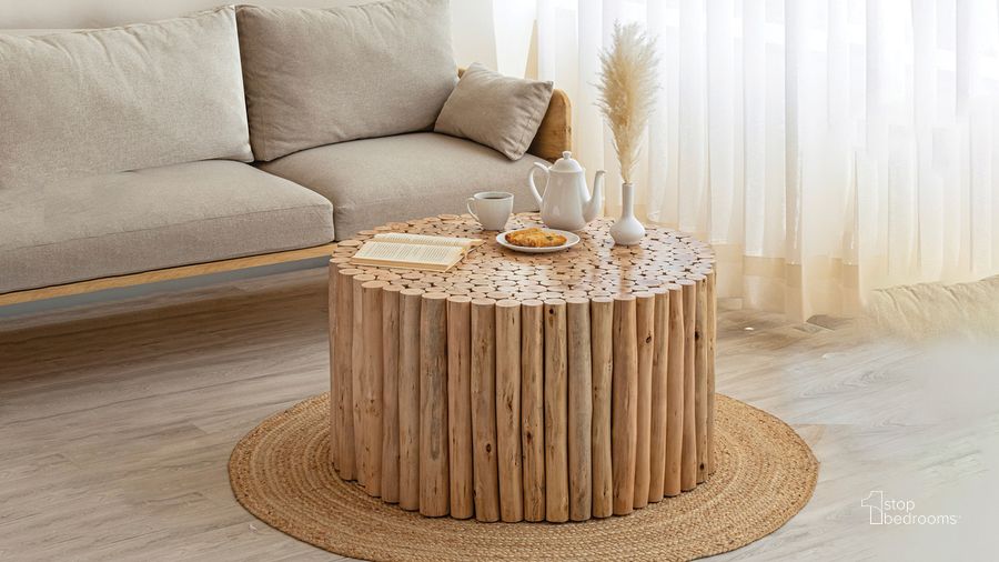The appearance of T1009-32 Coffee Table In Wood designed by Galaxy Home Furnishings in the modern / contemporary interior design. This wood piece of furniture  was selected by 1StopBedrooms from T1009 Collection to add a touch of cosiness and style into your home. Sku: 601955552400. Material: Wood. Product Type: Coffee Table. Image1