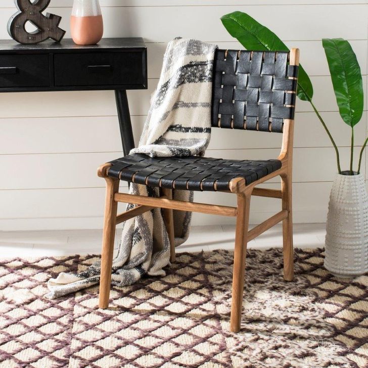 Safavieh taika outlet leather dining chair