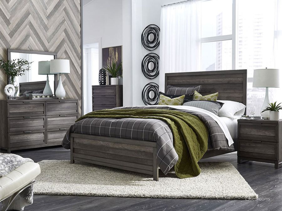 The appearance of Tanners Creek Panel Bedroom Set designed by Liberty in the modern / contemporary interior design. This greystone piece of furniture  was selected by 1StopBedrooms from Tanners Creek Collection to add a touch of cosiness and style into your home. Sku: 686-BR13HF;686-BR90;686-BR61. Bed Type: Panel Bed. Material: Wood. Product Type: Panel Bed. Bed Size: Queen. Image1