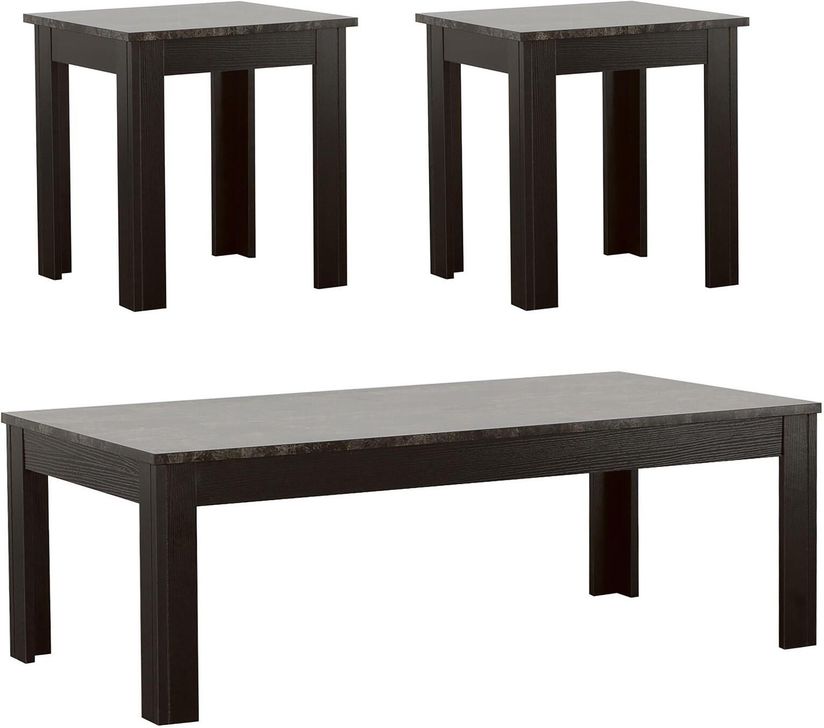 The appearance of Targee Black Occasional Table Set 0qd2283502 designed by FineForm in the transitional interior design. This black piece of furniture  was selected by 1StopBedrooms from Targee Collection to add a touch of cosiness and style into your home. Sku: 700375. Material: Wood. Product Type: Occasional Table Set. Table Top Shape: Rectangular. Image1