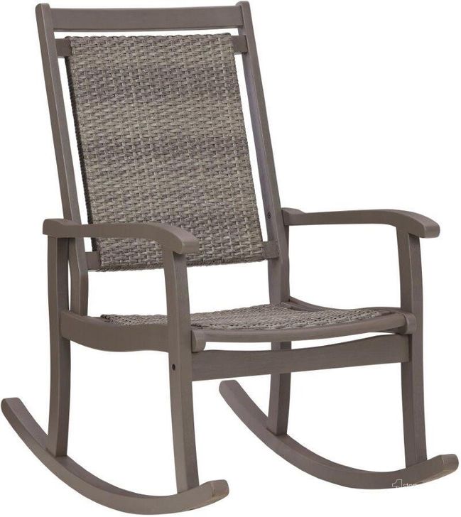 The appearance of Tennecape Gray Outdoor Chair designed by Bennett Interiors in the transitional interior design. This gray piece of furniture  was selected by 1StopBedrooms from Tennecape Collection to add a touch of cosiness and style into your home. Sku: P168-828. Product Type: Outdoor Chair. Image1