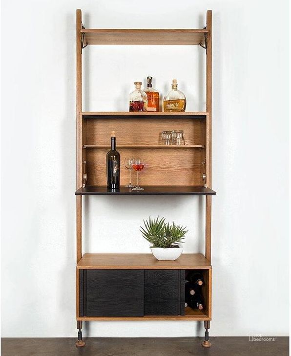 The appearance of Theo Hard Fumed Wood Wall Unit With Bar designed by District Eight in the modern / contemporary interior design. This hard fumed piece of furniture  was selected by 1StopBedrooms from Theo Collection to add a touch of cosiness and style into your home. Sku: HGDA495. Material: Wood. Product Type: Wall Unit. Image1