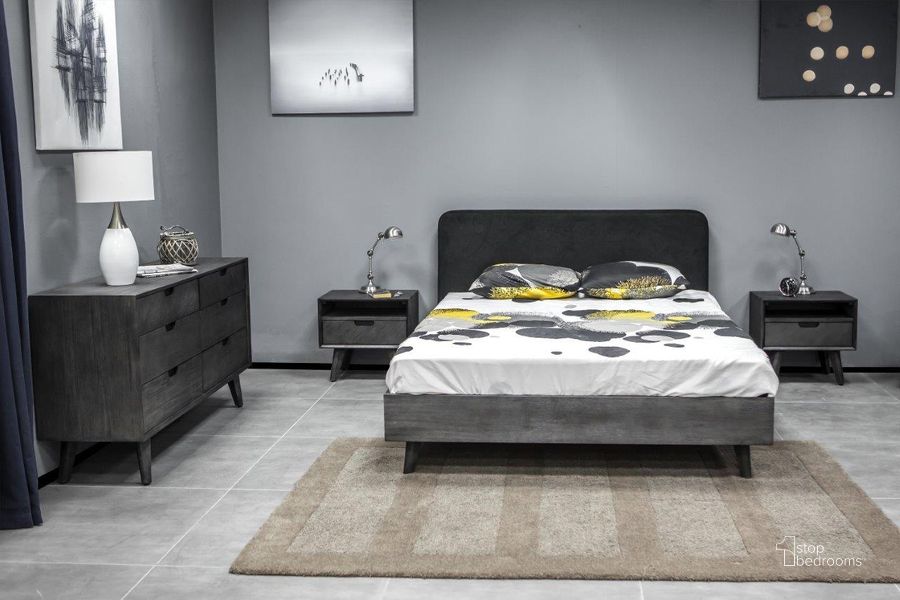The appearance of Thornbury Acacia King Platform Bed Bedroom Set 0qb24412941 designed by Polished Pine in the modern / contemporary interior design. This gray piece of furniture  was selected by 1StopBedrooms from Thornbury Collection to add a touch of cosiness and style into your home. Sku: LCMVBDTGKGBX1;LCMVBDTGKGBX2;LCMVBDTGKGBX3;LCMVBDTGKGBX4;LCMOLATG;LCMOLATG. Material: Wood. Product Type: Bedroom Set. Bed Size: King. Image1