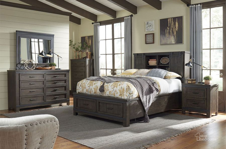 The appearance of Thornwood Hills Bookcase Bedroom Set designed by Liberty in the transitional interior design. This gray piece of furniture  was selected by 1StopBedrooms from Thornwood Hills Collection to add a touch of cosiness and style into your home. Sku: 759-BR13B;759-BR14FS;759-BR90RSP;759-BR61. Bed Type: Bookcase Bed. Material: Wood. Product Type: Bookcase Bed. Bed Size: Queen. Image1