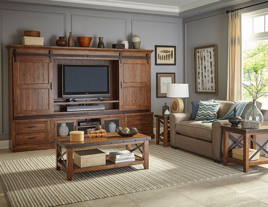 The appearance of Taos Canyon Occasional Table Set designed by Intercon in the transitional interior design. This brown piece of furniture  was selected by 1StopBedrooms from Taos Collection to add a touch of cosiness and style into your home. Sku: TS-TA-5028C-CYB-C;TS-TA-1626-CYB-C. Product Type: Occasional Table Set. Image1