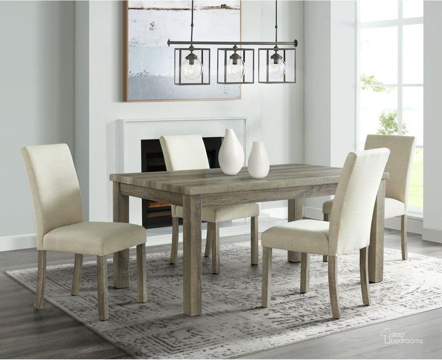 The appearance of Turner Oak Rectangular Dining Room Set designed by Picket House in the modern / contemporary interior design. This brown piece of furniture  was selected by 1StopBedrooms from Turner Collection to add a touch of cosiness and style into your home. Sku: CDOL100DB;CDOL100SC. Table Base Style: Legs. Product Type: Dining Room Set. Material: MDF. Table Top Shape: Rectangular. Size: 64". Image1