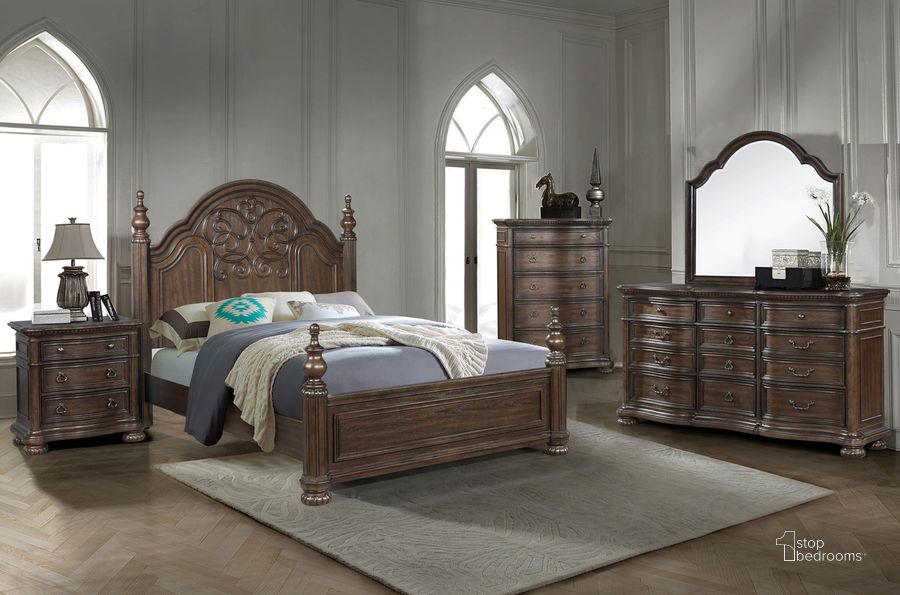 The appearance of Tuscany Dresser designed by Bernards in the traditional interior design. This mahogany piece of furniture  was selected by 1StopBedrooms from Tuscany Collection to add a touch of cosiness and style into your home. Sku: 321-130. Product Type: Dresser. Material: Wood Veneer.