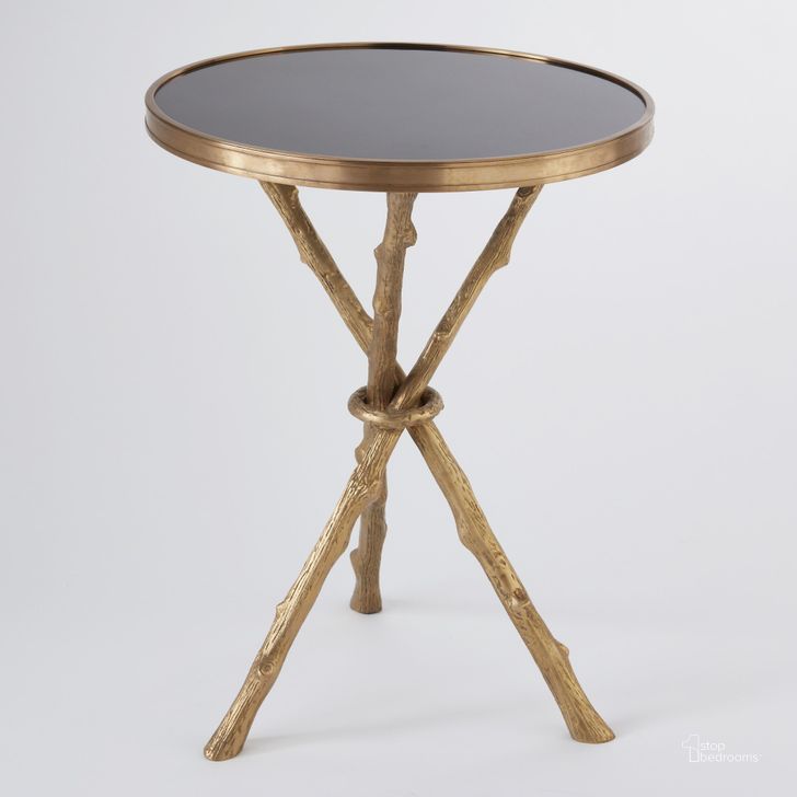 The appearance of Twig Table In Brass With Black Granite designed by Global Views in the modern / contemporary interior design. This brass piece of furniture  was selected by 1StopBedrooms from Twig Collection to add a touch of cosiness and style into your home. Sku: 8.80006. Product Type: Table. Material: Iron. Image1