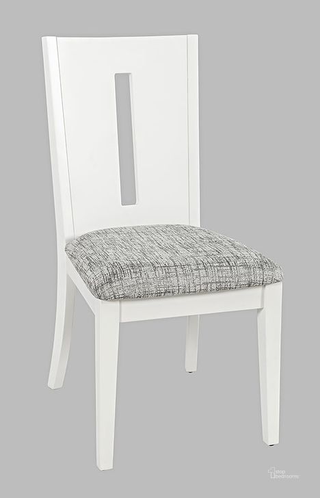 The appearance of Urban Icon Slotback Upholstered Dining Chair (Set Of 2) In White designed by Jofran in the modern / contemporary interior design. This white piece of furniture  was selected by 1StopBedrooms from Urban Icon Collection to add a touch of cosiness and style into your home. Sku: 2003-390KD. Material: Wood. Product Type: Dining Chair. Image1