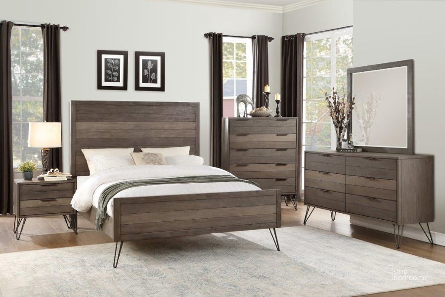 The appearance of Urbanite 3 Tone Gray Youth Panel Bedroom Set designed by Homelegance in the rustic / southwestern interior design. This gray piece of furniture  was selected by 1StopBedrooms from Urbanite Collection to add a touch of cosiness and style into your home. Sku: 1604F-1;1604F-2;1604F-3;1604-4. Bed Type: Panel Bed. Material: Wood. Product Type: Panel Bed. Bed Size: Full. Image1