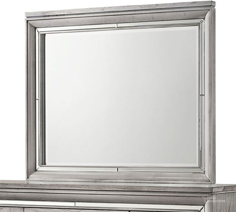 The appearance of Vail Mirror designed by Crown Mark in the transitional interior design. This light grey piece of furniture  was selected by 1StopBedrooms from Vail Collection to add a touch of cosiness and style into your home. Sku: B7200-11. Product Type: Dresser Mirror. Image1
