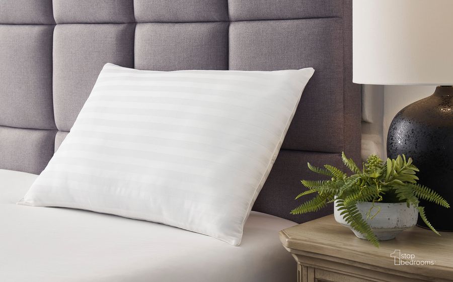 The appearance of Vallington White Pillow Set of 2 0qd24562672 designed by Windsor Home in the traditional interior design. This white piece of furniture  was selected by 1StopBedrooms from Vallington Collection to add a touch of cosiness and style into your home. Sku: M52110P. Material: Cotton. Product Type: Pillow. Image1