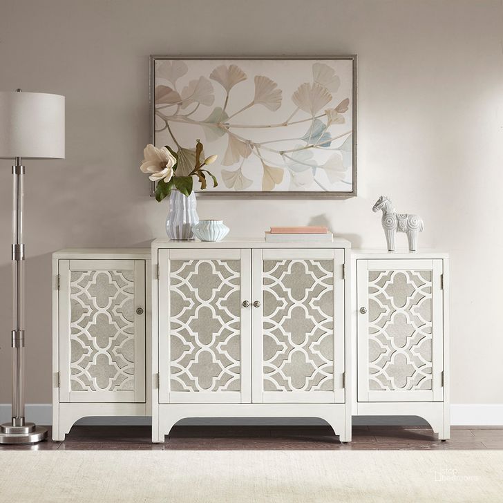 The appearance of Verona Buffet In Cream designed by Olliix in the transitional interior design. This cream piece of furniture  was selected by 1StopBedrooms from Verona Collection to add a touch of cosiness and style into your home. Sku: MP133-0713. Product Type: Buffet. Material: MDF. Image1