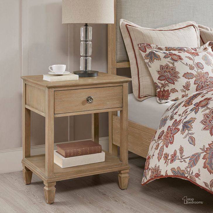 The appearance of Victoria Bedside Table In Light Natural designed by Olliix in the traditional interior design. This light natural piece of furniture  was selected by 1StopBedrooms from Victoria Collection to add a touch of cosiness and style into your home. Sku: MPS136-0181. Material: Wood. Product Type: Side Table. Image1