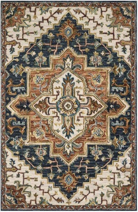The appearance of Victoria Blue/Multi Rug VITRVK-19BBML160S designed by Loloi Rugs in the traditional interior design. This blue and multi piece of furniture  was selected by 1StopBedrooms from Victoria Collection to add a touch of cosiness and style into your home. Sku: VITRVK-19BBML160S. Material: Wool. Product Type: Rug. Image1