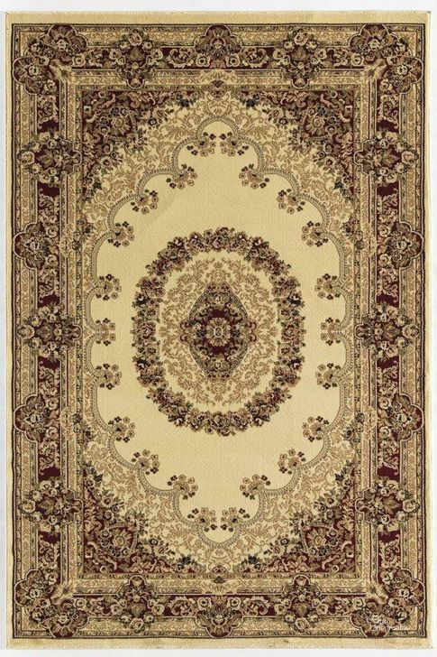 The appearance of Vista 807-CRM Kerman Cream Oriental Traditional Beige 2'3 x 7'10 Area Rug designed by Rugs America in the traditional interior design. This beige piece of furniture  was selected by 1StopBedrooms from Vista Collection to add a touch of cosiness and style into your home. Sku: RA21358. Material: Polypropylene. Product Type: Area Rugs. Image1