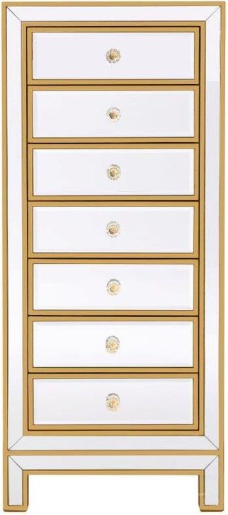 The appearance of Wateaville Antique Gold Chest 0qd24307249 designed by Bennett Interiors in the transitional interior design. This antique gold piece of furniture  was selected by 1StopBedrooms from Wateaville Collection to add a touch of cosiness and style into your home. Sku: MF72047G. Material: Wood. Product Type: Chest. Image1