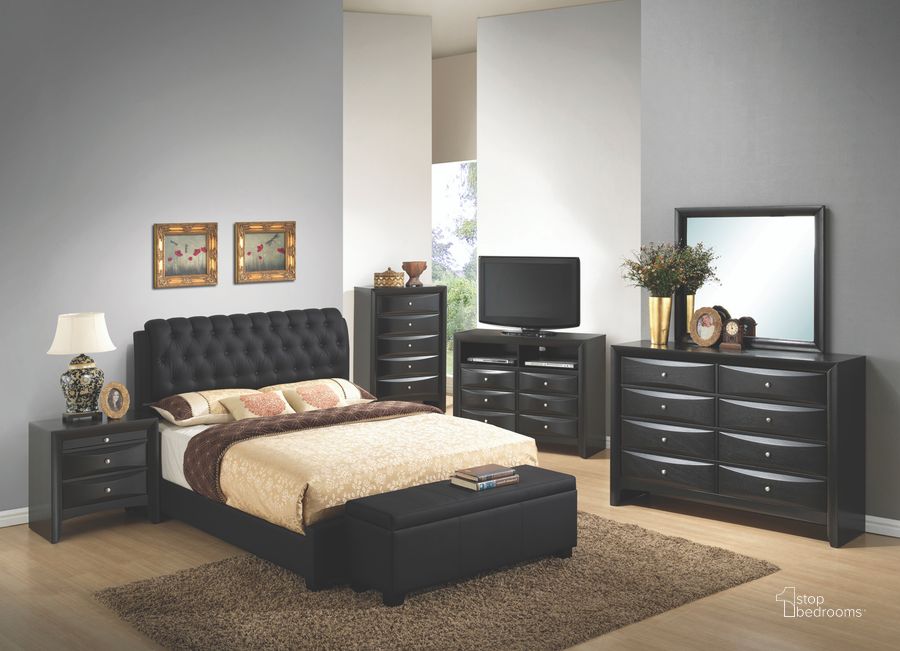 The appearance of Glory Furniture G1500 Button-Tufted Bedroom Set in Black designed by Glory in the traditional interior design. This black piece of furniture  was selected by 1StopBedrooms from G1500 Collection to add a touch of cosiness and style into your home. Sku: G1500C-TB-UP-Twin Bed  Headboard & Footboard & Rails;G1500-N-Nightstand. Material: Wood. Product Type: Panel Bed. Bed Size: Twin. Image1