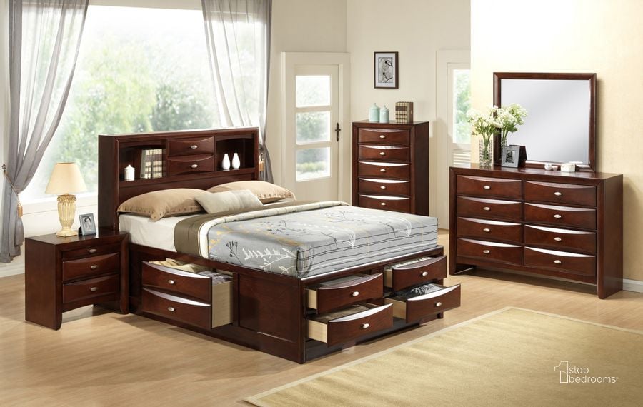 The appearance of Global Furniture Linda Storage Bedroom Set in Merlot designed by Global Furniture USA in the modern / contemporary interior design. This merlot piece of furniture  was selected by 1StopBedrooms from Linda Collection to add a touch of cosiness and style into your home. Sku: LINDA(FD0016I)-NEW MERLOT-KB-HB/FB;LINDA(FD0016I)-NEW MERLOT-KB-SR;LINDA(FD0016I)-NEW MERLOT-DWR;LINDA(FD0016I)-NEW MERLOT-DWR;LINDA(FD0011B)-M-NS (M). Bed Type: Storage Bed. Material: Wood. Product Type: Storage Bed. Bed Size: Queen. Image1