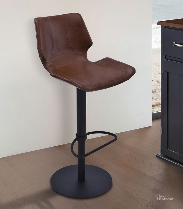 The appearance of Websterville Vintage Coffee Barstool designed by Atelier Home in the modern / contemporary interior design. This vintage coffee piece of furniture  was selected by 1StopBedrooms from Websterville Collection to add a touch of cosiness and style into your home. Sku: LCZUBAVCBL. Product Type: Barstool. Material: Iron. Image1